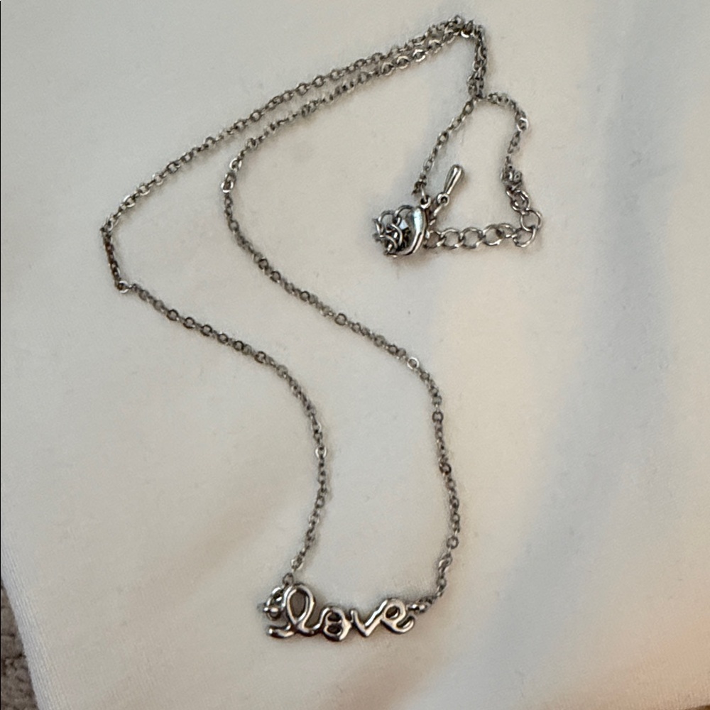 Silver Love Necklace